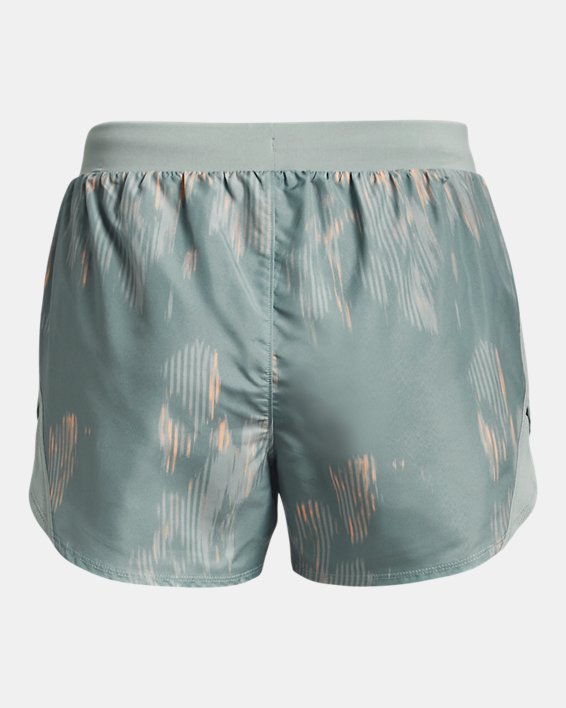 Women's UA Fly-By 2.0 Printed Shorts, Gray, pdpMainDesktop image number 6